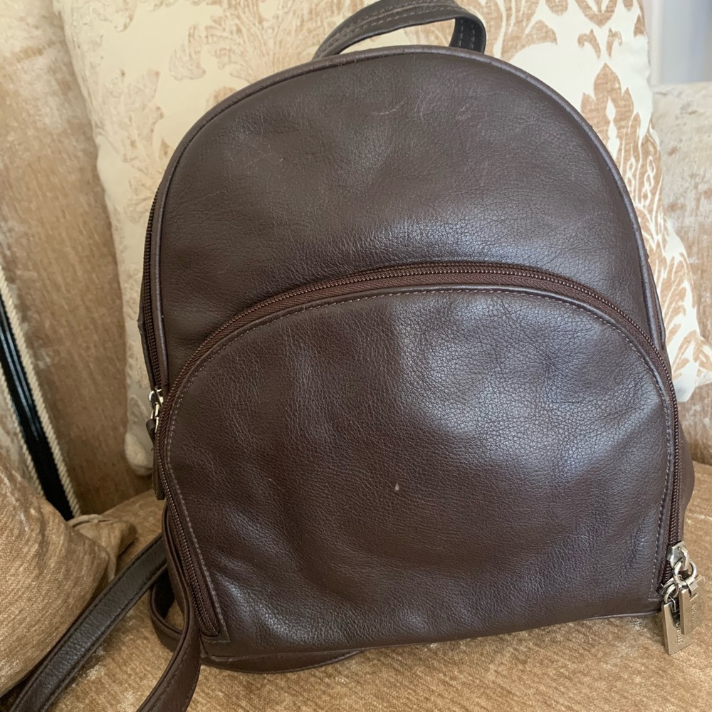 Leather small backpack purse by Aurielle